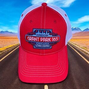 NWT New NASCAR Chicago Street Race Grant Park 165 Red/White Baseball Cap/Hat OS